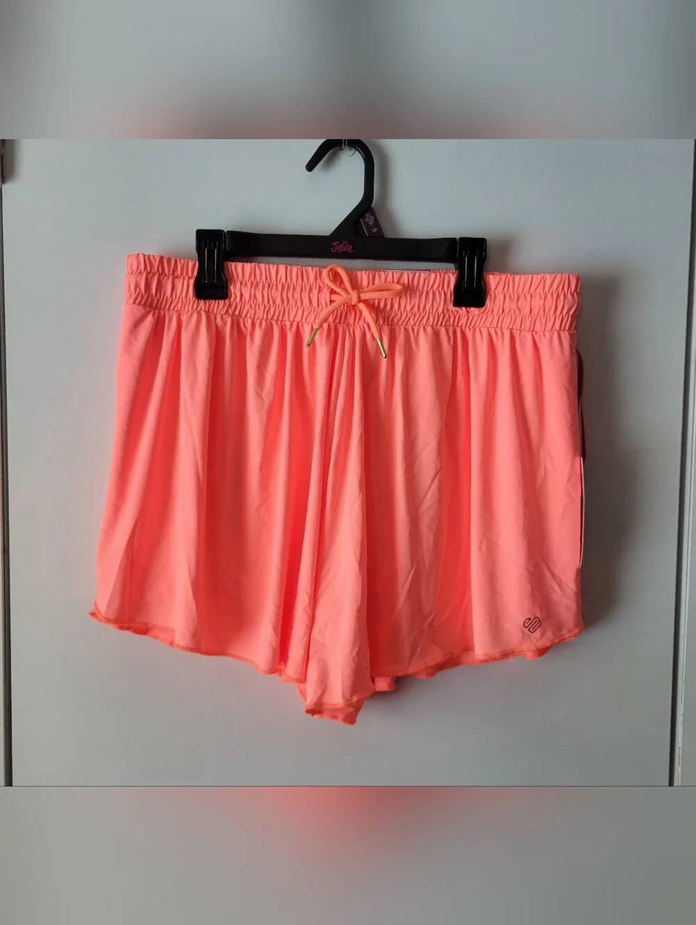 Justice Coral Flutter Shorts